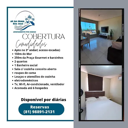Apartamento Ap São José Maragogi Vista Mar São José da Coroa Grande Exterior foto